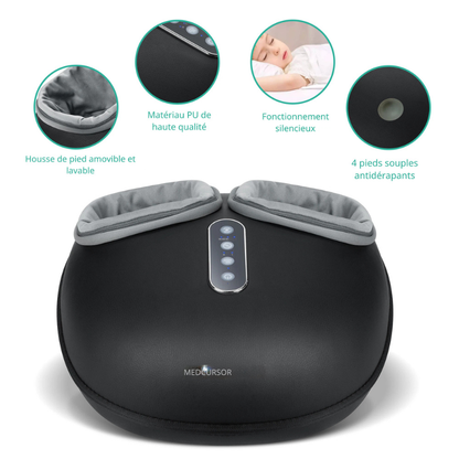 Masseur Shiatsu pour pieds avec Chaleur, Rouleaux et Relaxation Musculaire
